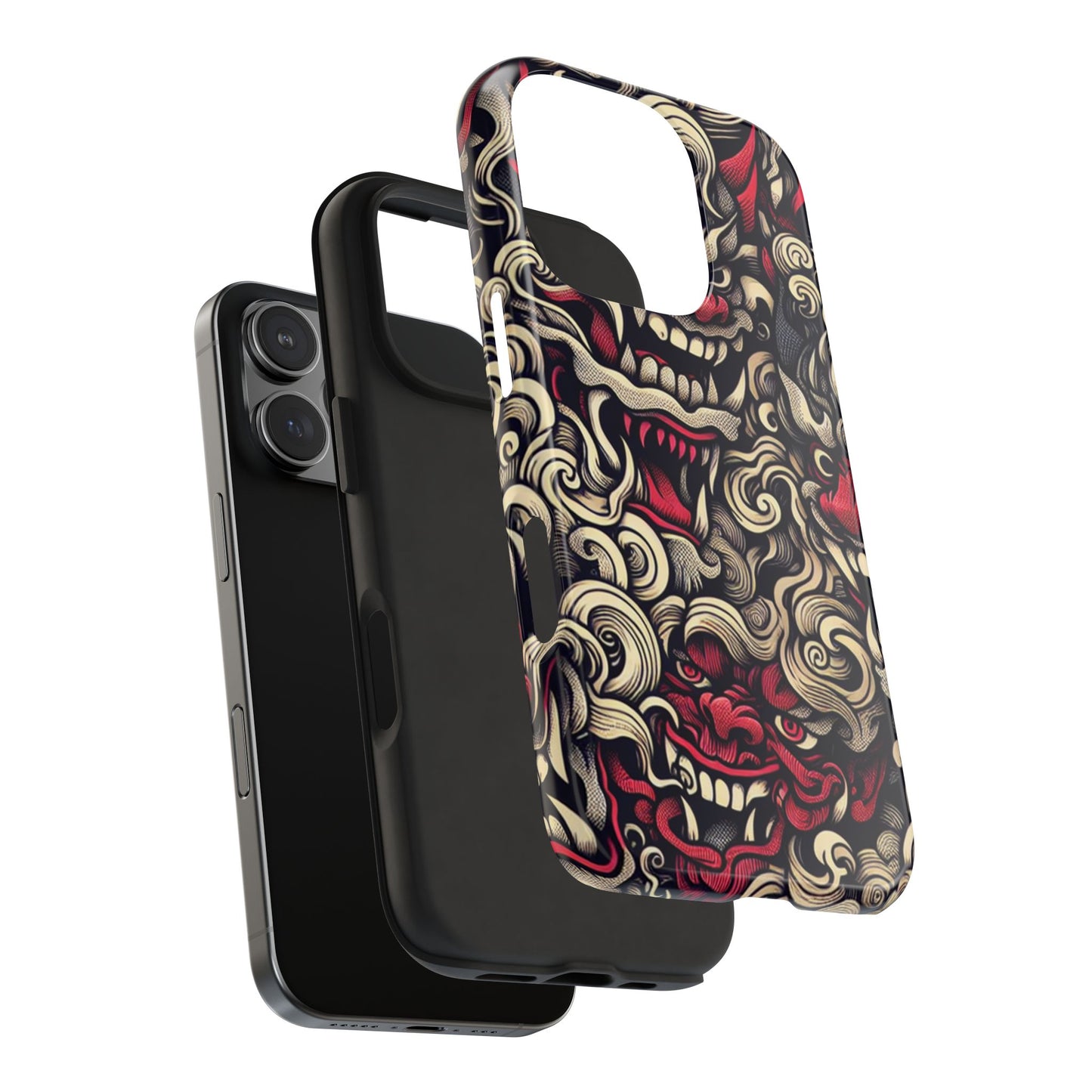 Oni Protective Phone Case — Japanese Folklore Demon Design - Eyrian