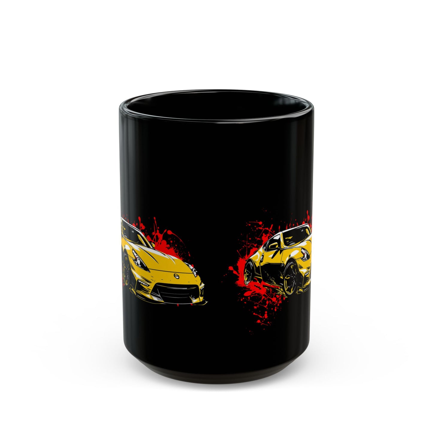 Yellow 370Z Sports Car Mug — Racing Car Coffee Cup for Car Enthusiasts (11oz/15oz) - Eyrian