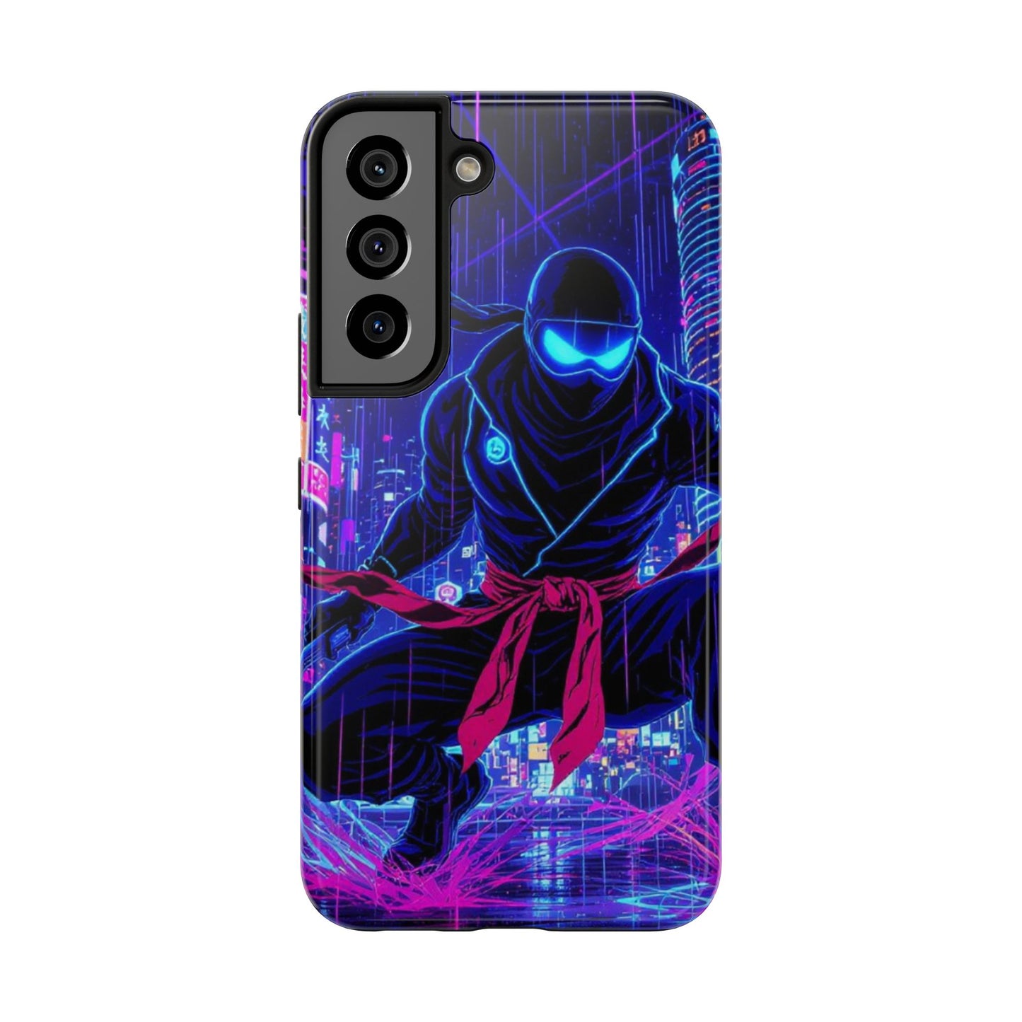 Neon Ninja Tough Phone Case — Cyberpunk Protective iPhone Cover - Eyrian