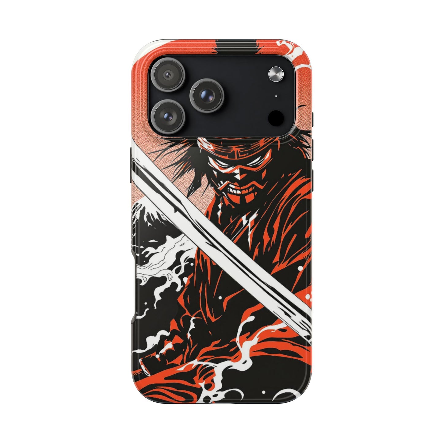 Ninja Warrior Tough Phone Case — Red & Black Blade Design - Eyrian