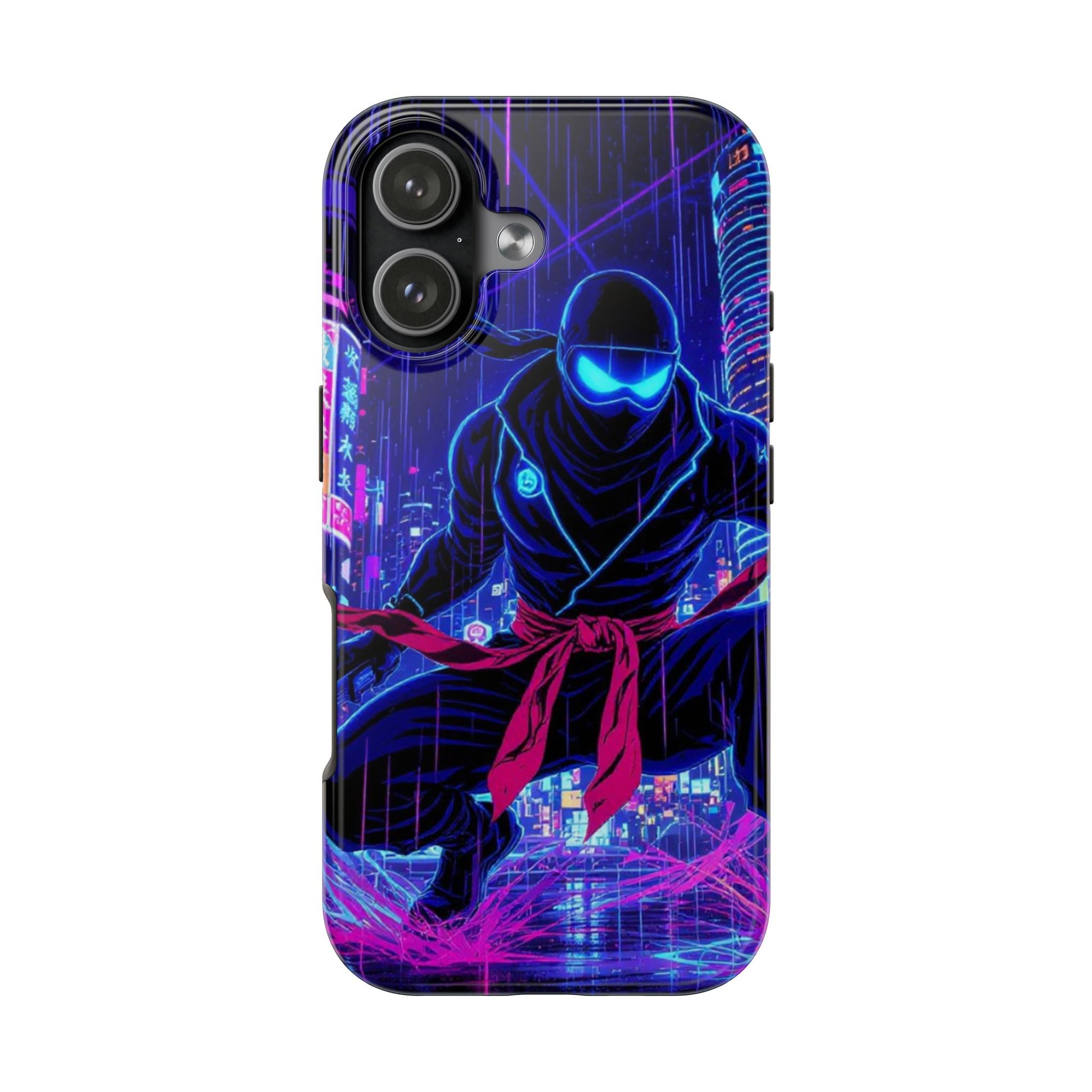 Neon Ninja Tough Phone Case — Cyberpunk Protective iPhone Cover - Eyrian
