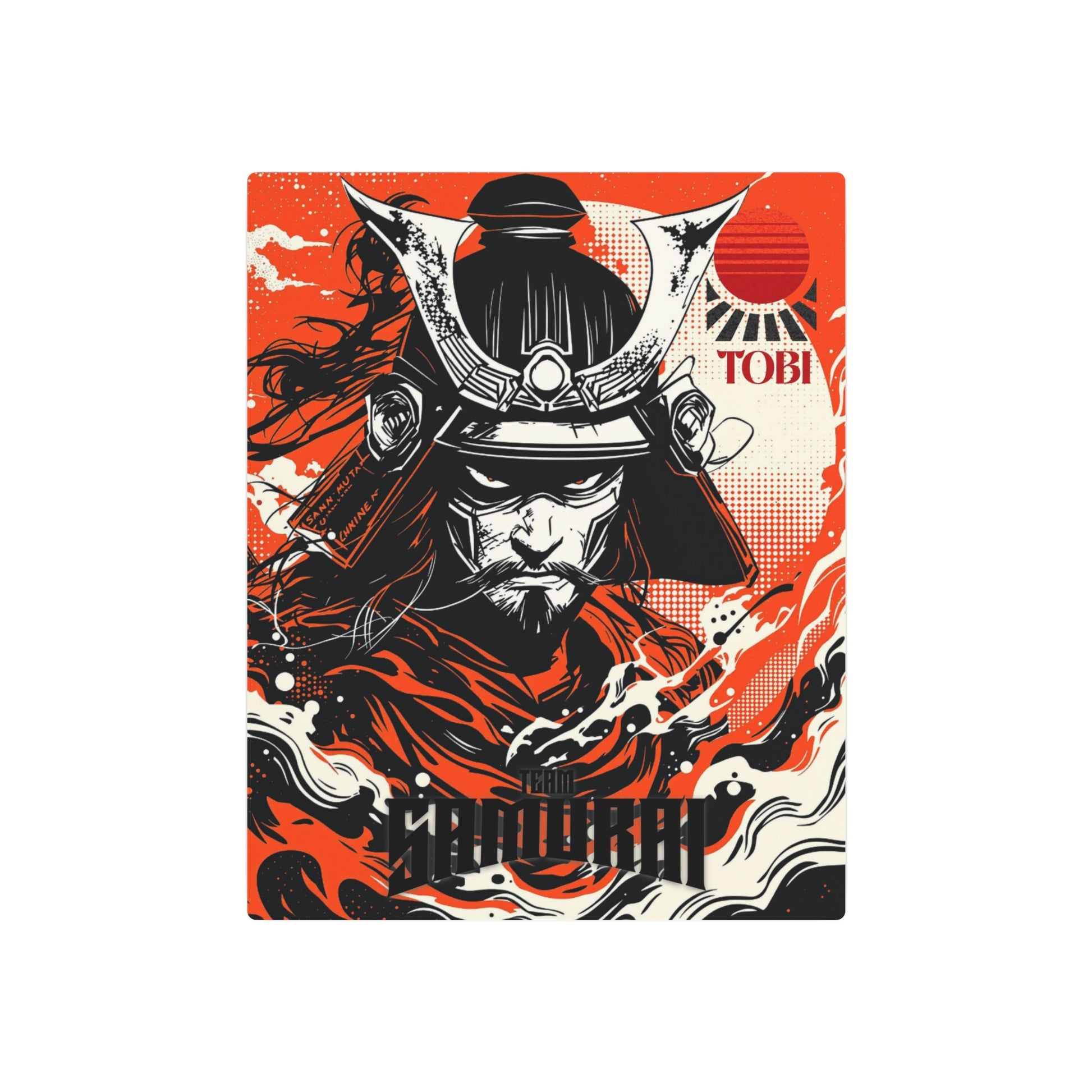 Team Samurai Metal Art Sign — Wall Decor - Eyrian