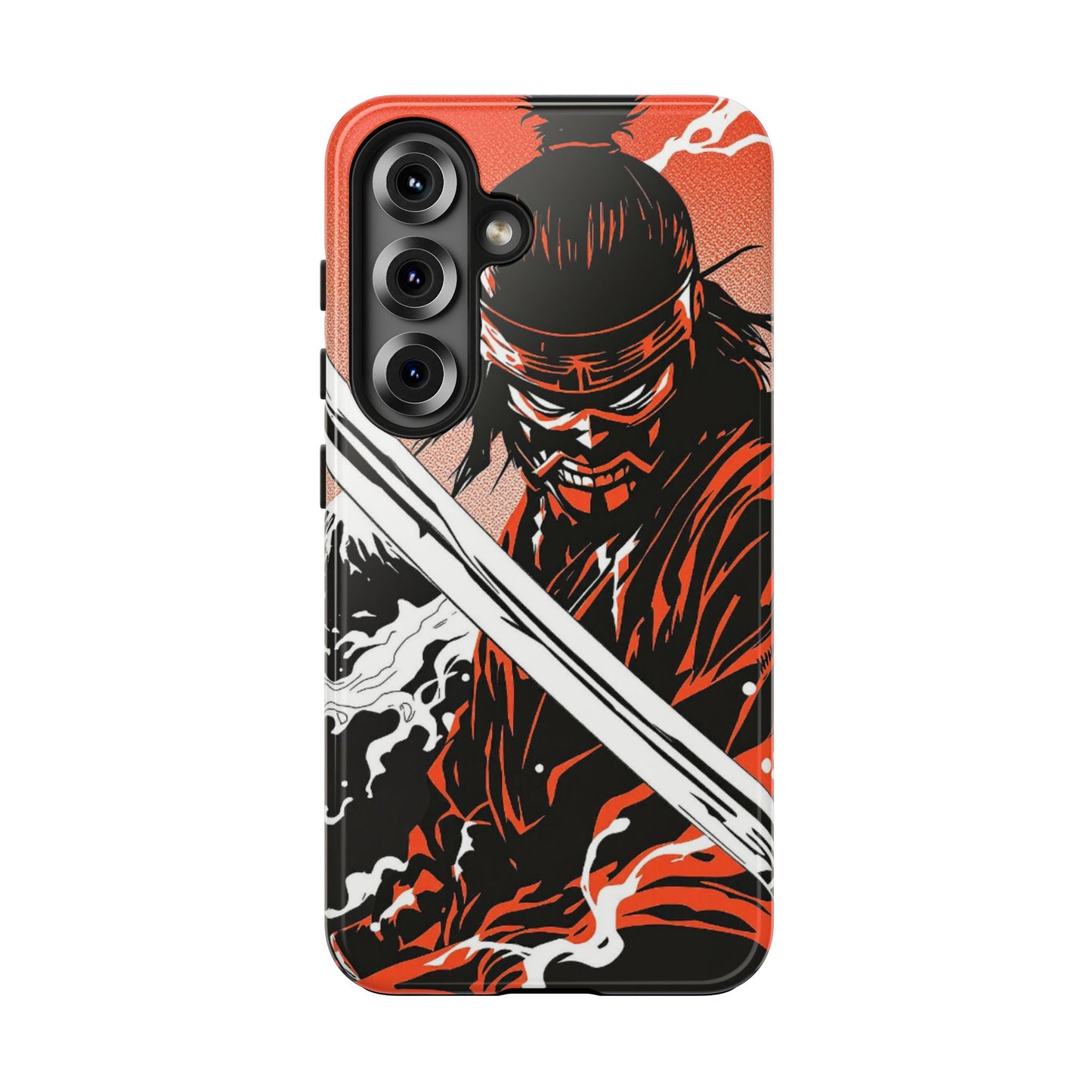 Ninja Warrior Tough Phone Case — Red & Black Blade Design - Eyrian