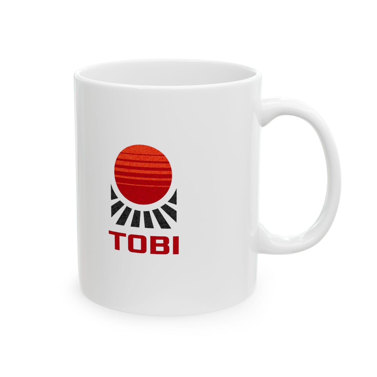 Ceramic Mug - TobiBrand Sunrise Logo Coffee Cup (11oz & 15oz) - TobiBrand