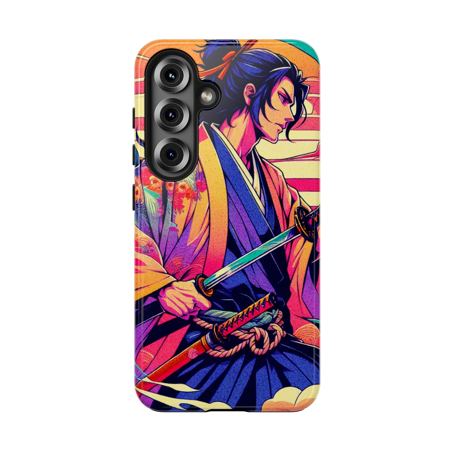 Samurai Neon Tough Phone Case - Eyrian