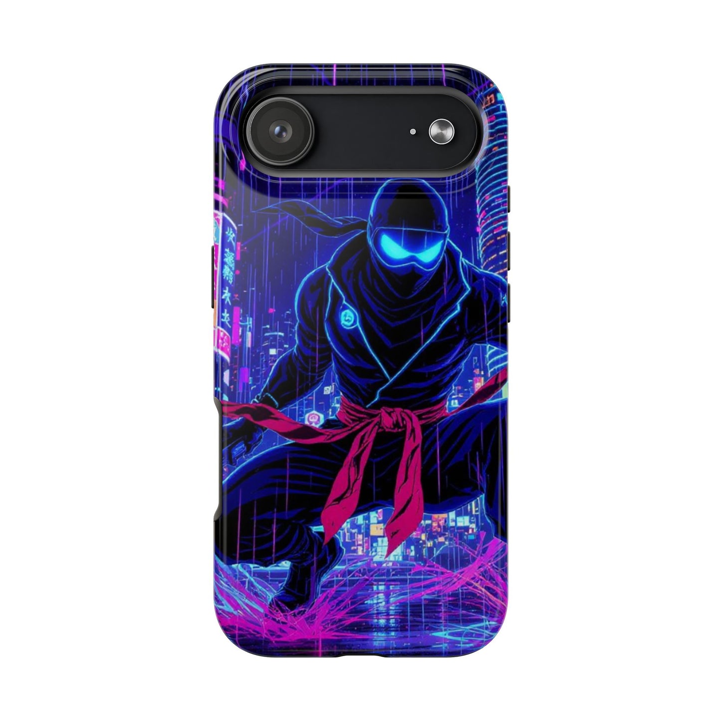 Neon Ninja Tough Phone Case — Cyberpunk Protective iPhone Cover - Eyrian