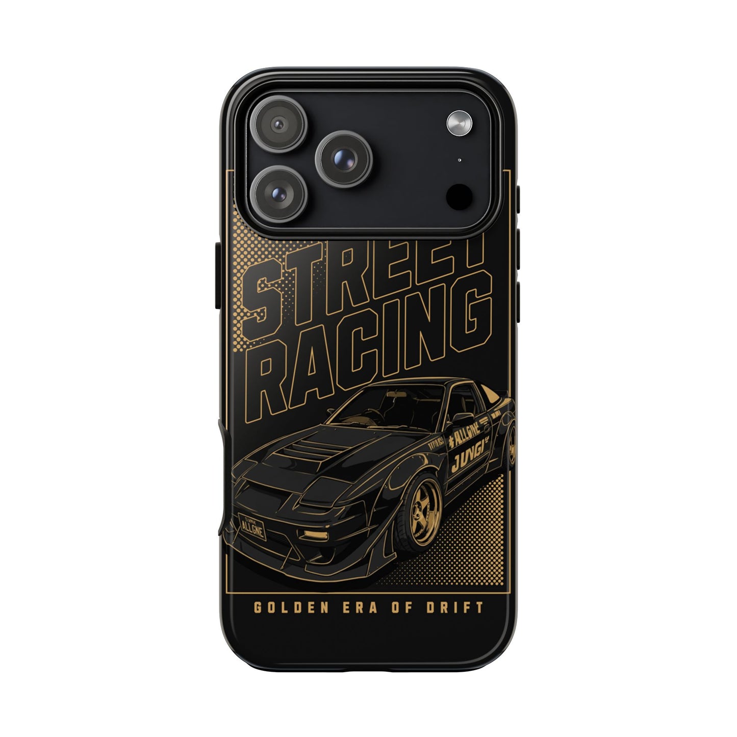 Street Racing Phone Case — Golden Era of Drift Car Protective Cover
