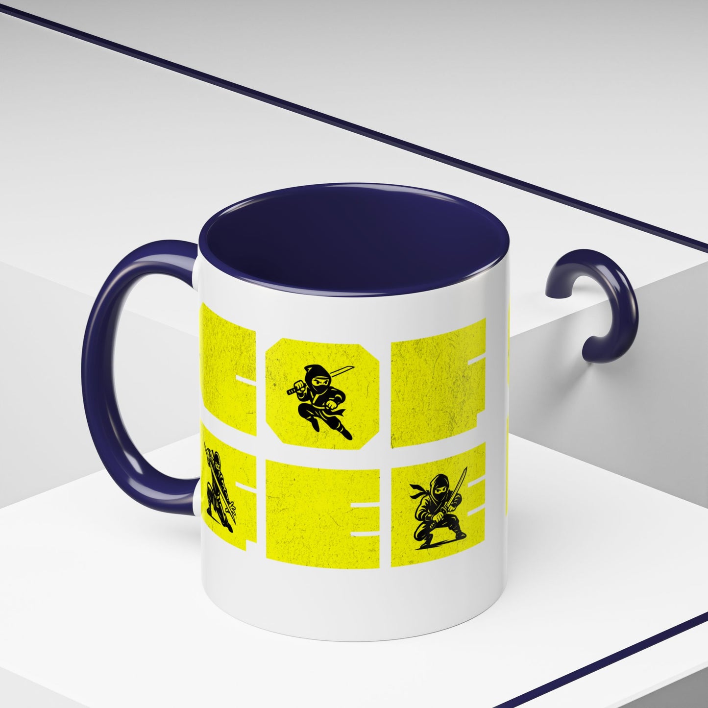 Coffee Mug - Ninja Action 11 & 15oz Cups for Fans - Eyrian