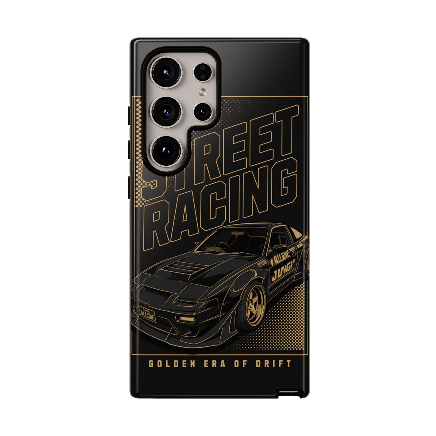 Street Racing Phone Case — Golden Era of Drift Car Protective Cover