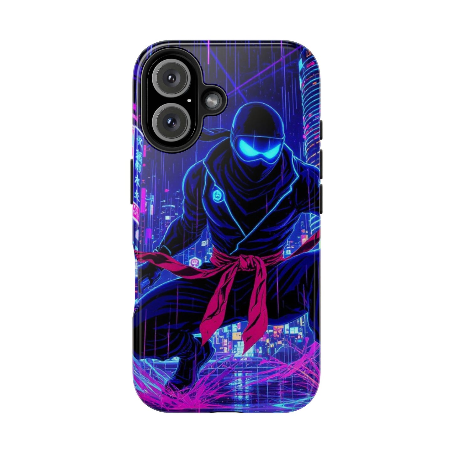 Neon Ninja Tough Phone Case — Cyberpunk Protective iPhone Cover - Eyrian