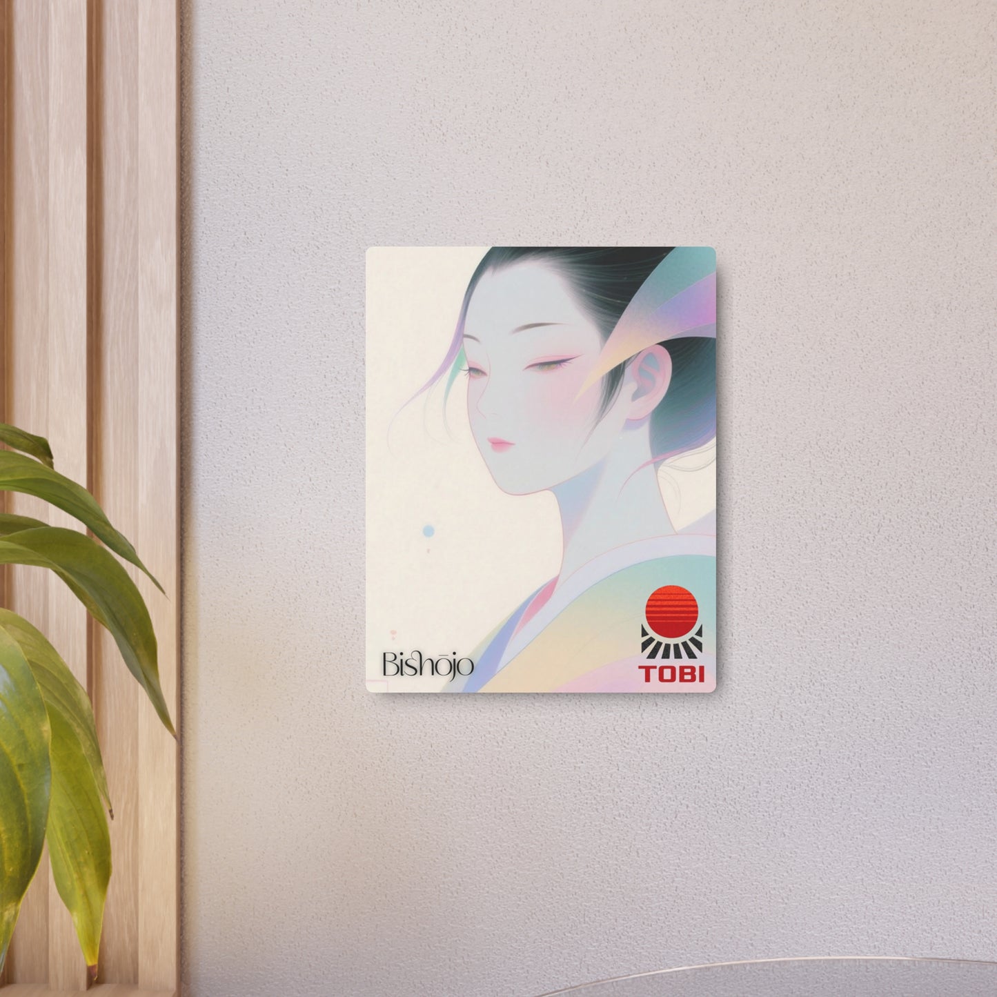 Metal Art Sign — Geisha Portrait Wall Art - Eyrian