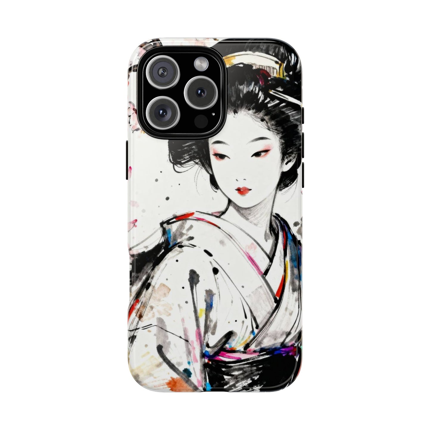 Geisha Ink Art Phone Case — Protective Tough Cases - Eyrian