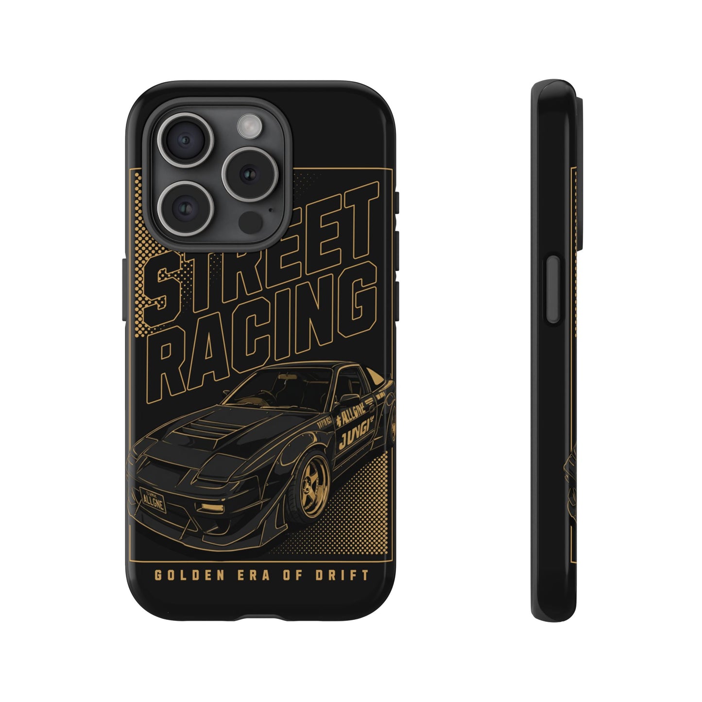 Street Racing Phone Case — Golden Era of Drift Car Protective Cover