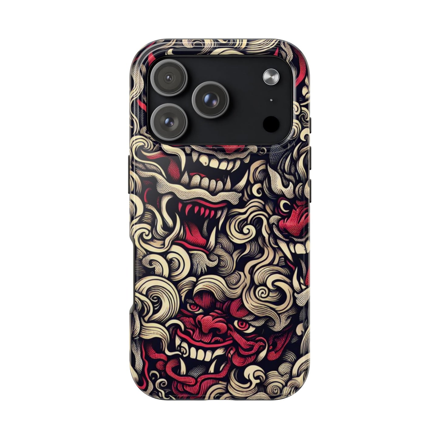 Oni Protective Phone Case — Japanese Folklore Demon Design - Eyrian