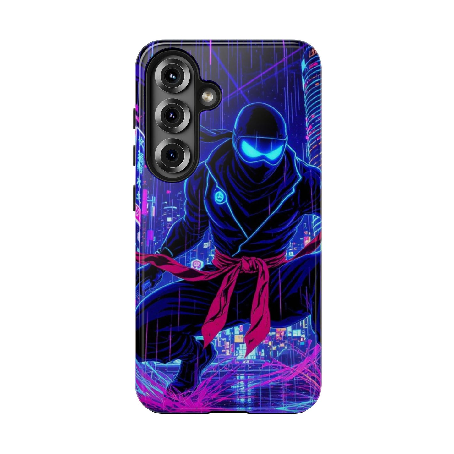 Neon Ninja Tough Phone Case — Cyberpunk Protective iPhone Cover - Eyrian