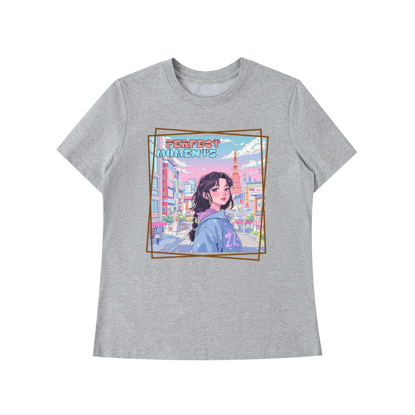 Gift For Her,Anime,Happy ,perfect moments,TobiBrand,girl/women Shirt,tokyo,japan