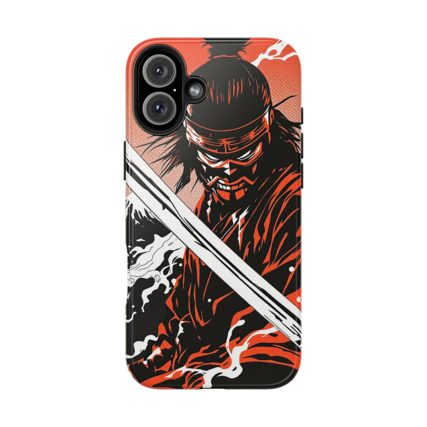 Ninja Warrior Tough Phone Case — Red & Black Blade Design - Eyrian