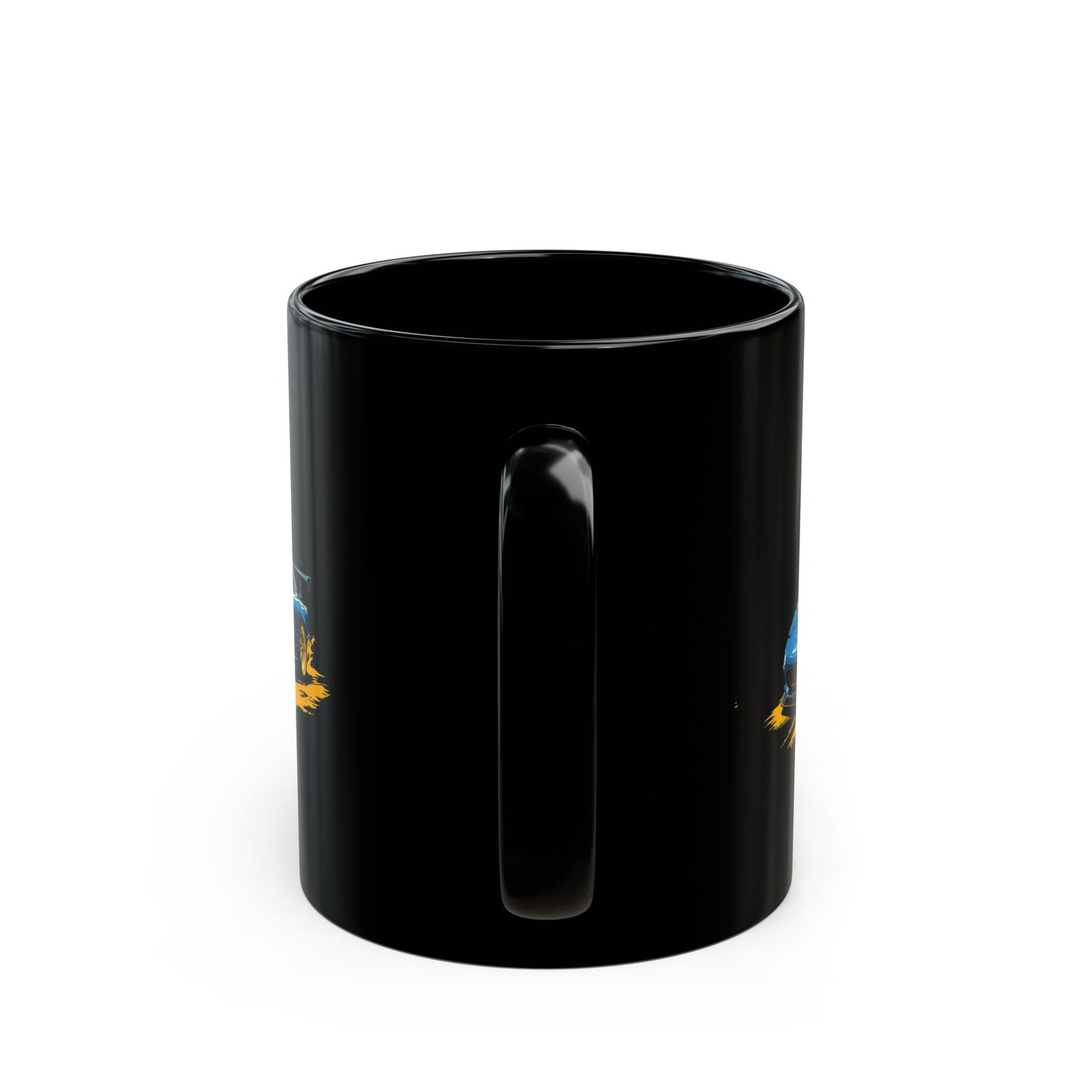Blue RX-7 Car Mug — Ceramic Black 11oz & 15oz (Car Enthusiast Gift) - Eyrian