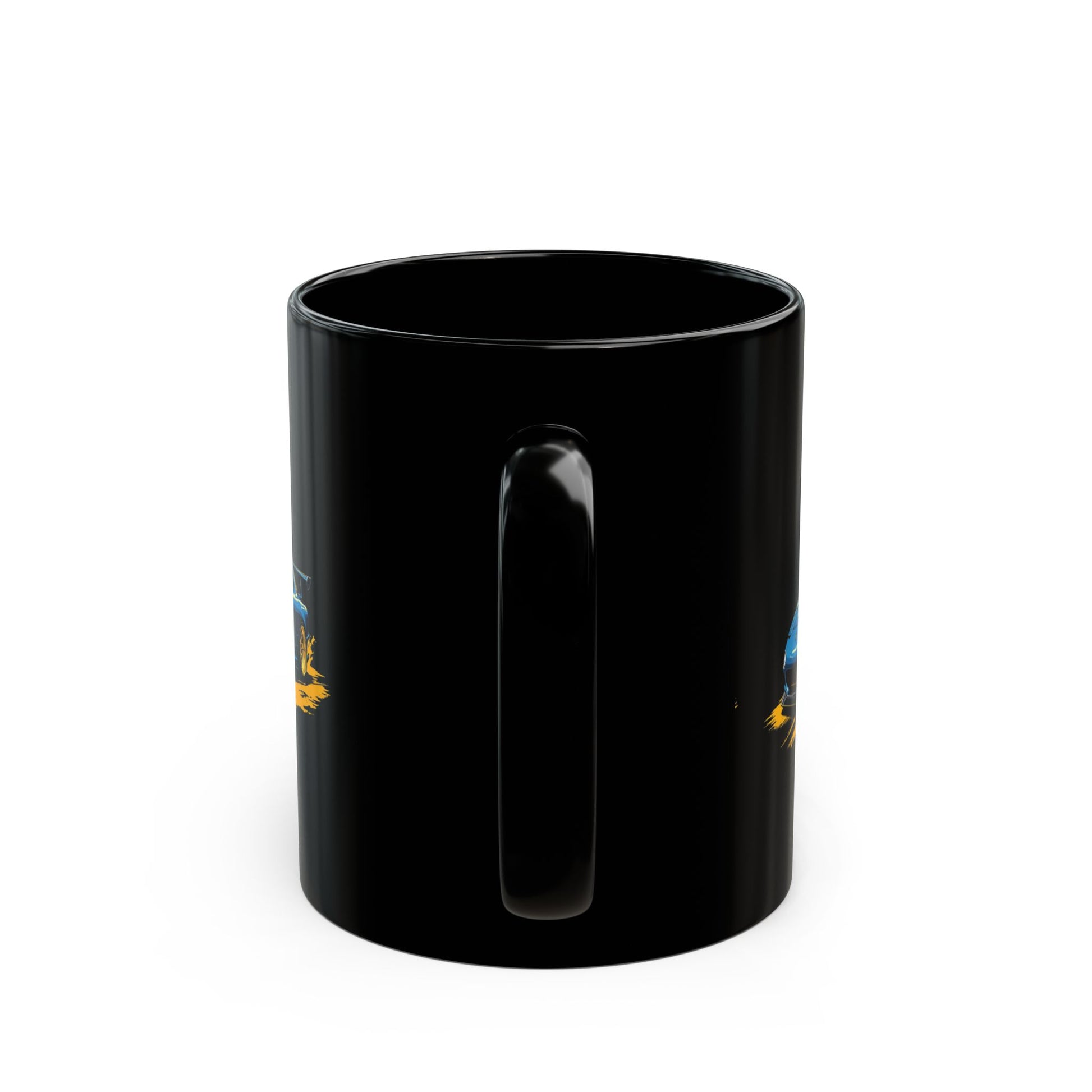 Blue RX-7 Car Mug — Ceramic Black 11oz & 15oz (Car Enthusiast Gift) - Eyrian