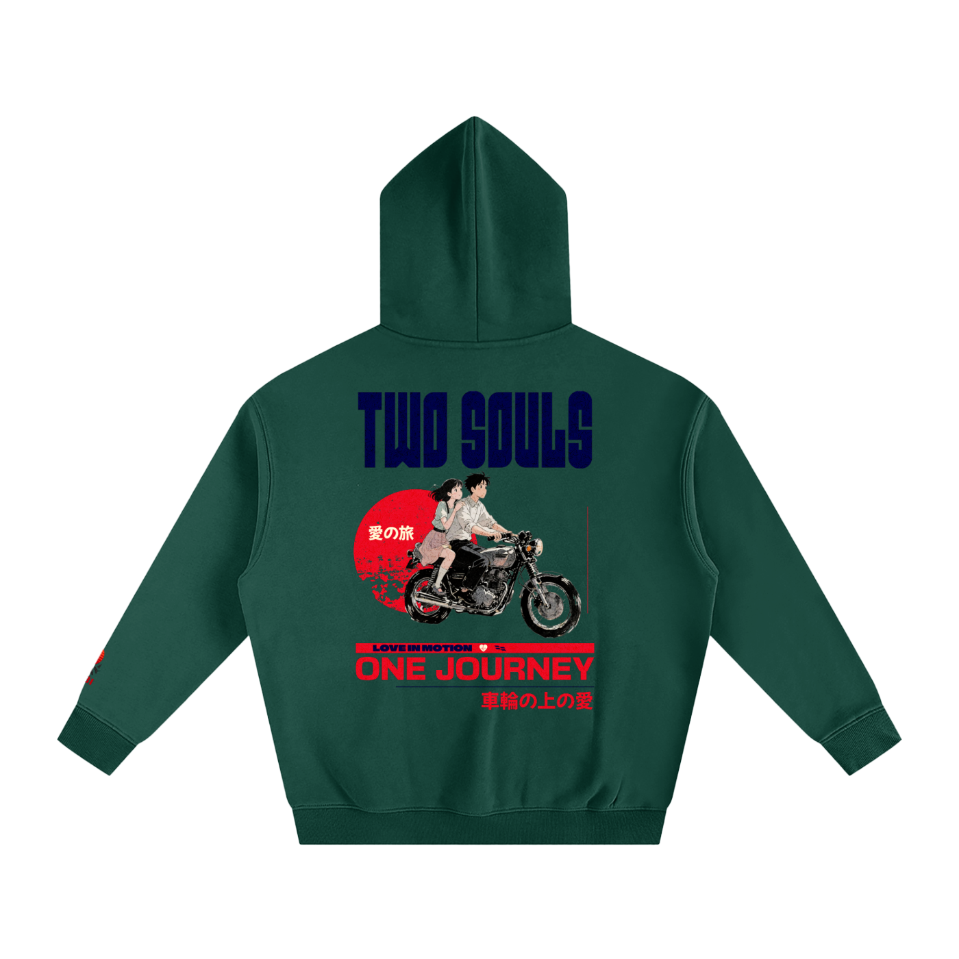 TobiBrand,Japanese,Anime,Motorcyle,couple hoodie,Two Souls,Gift for her,Gift for him