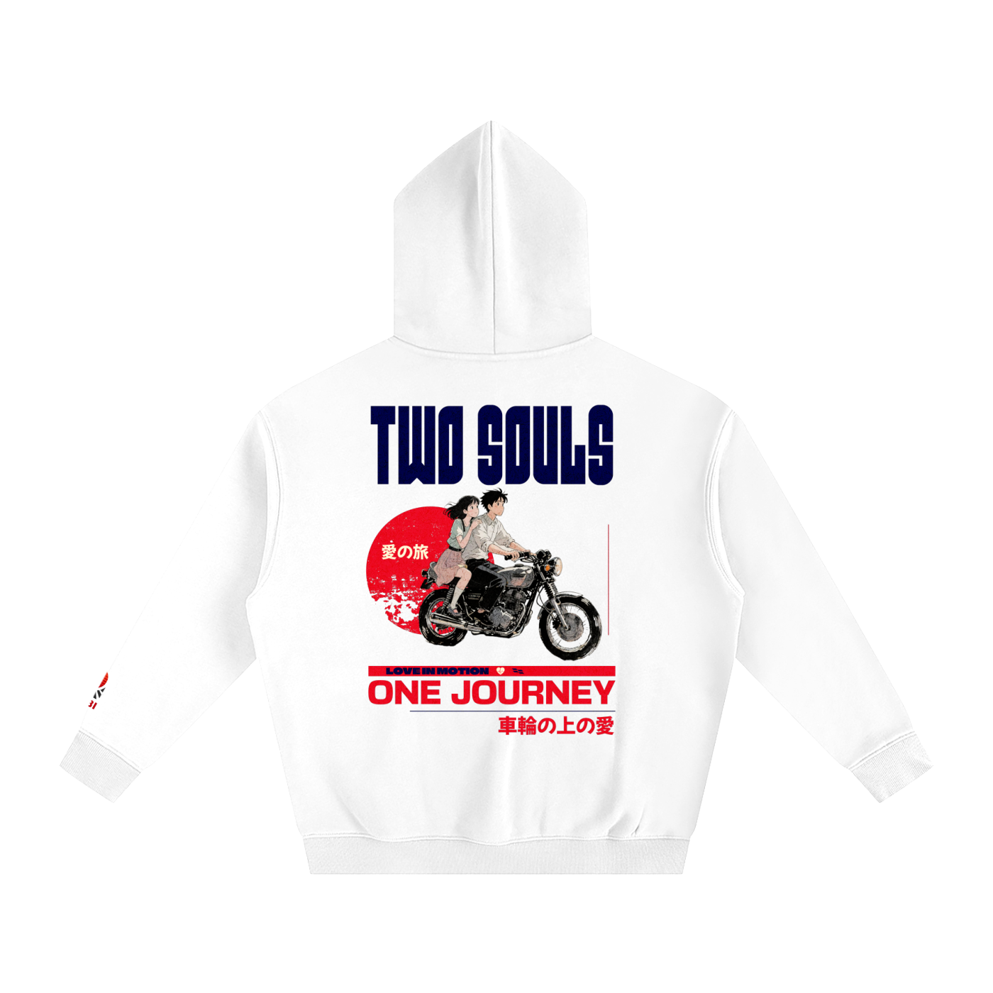 TobiBrand,Japanese,Anime,Motorcyle,couple hoodie,Two Souls,Gift for her,Gift for him