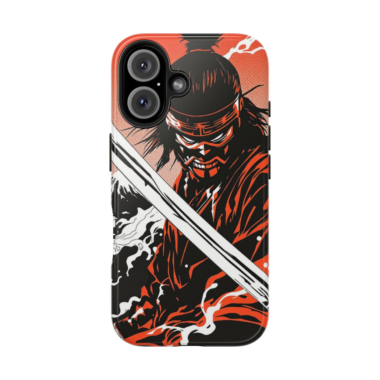 Ninja Warrior Tough Phone Case — Red & Black Blade Design - Eyrian