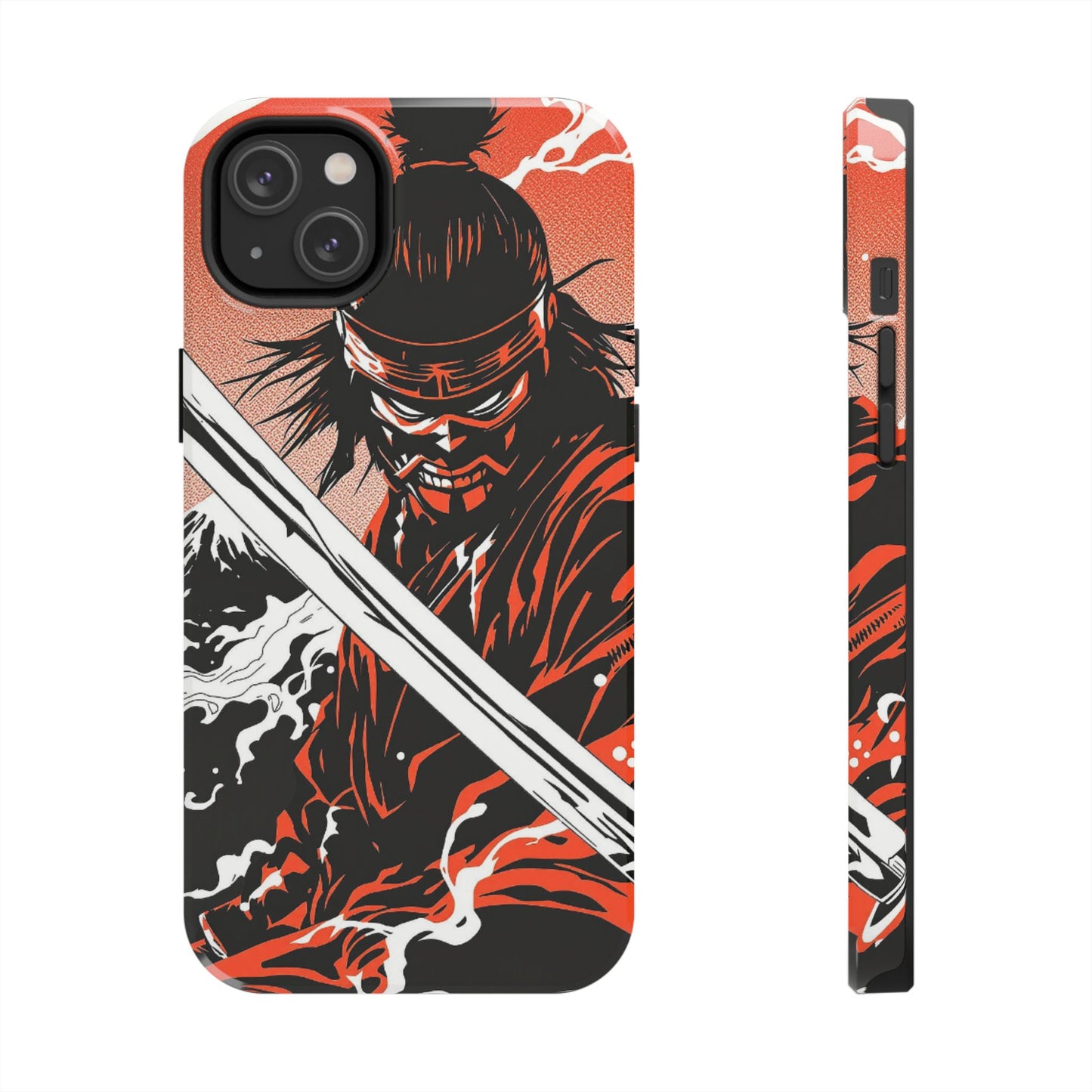 Ninja Warrior Tough Phone Case — Red & Black Blade Design - Eyrian