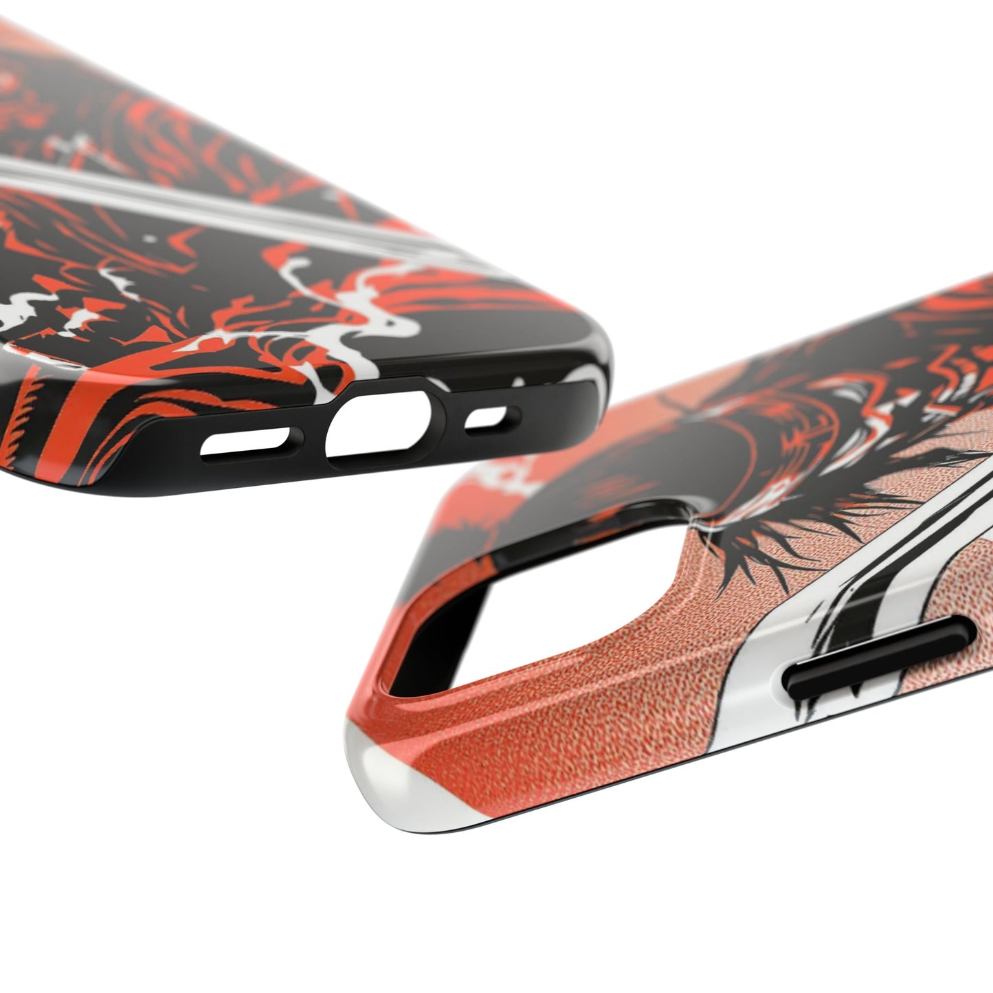 Ninja Warrior Tough Phone Case — Red & Black Blade Design - Eyrian
