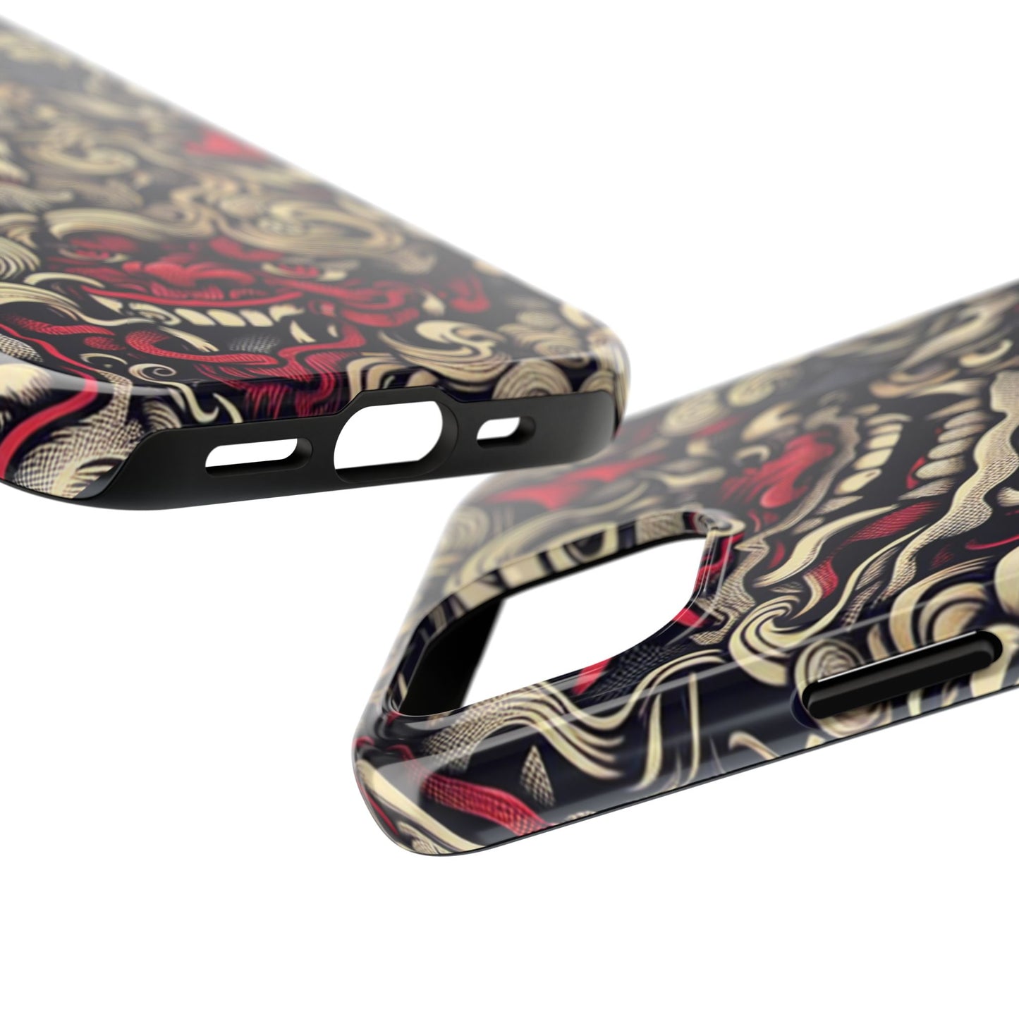 Oni Protective Phone Case — Japanese Folklore Demon Design - Eyrian