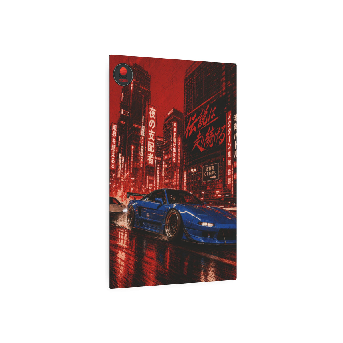 Night City JDM Neon Racing  — Metal Art Sign
