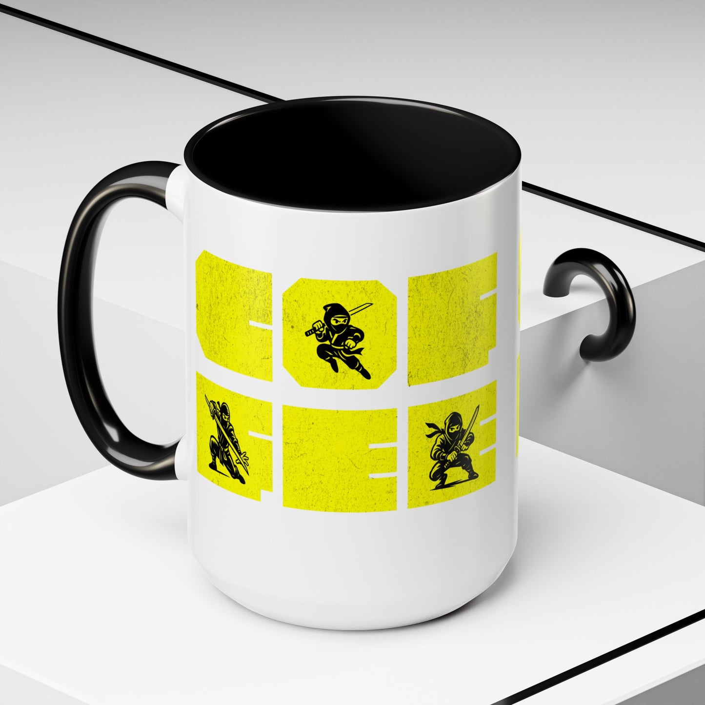 Coffee Mug - Ninja Action 11 & 15oz Cups for Fans - Eyrian