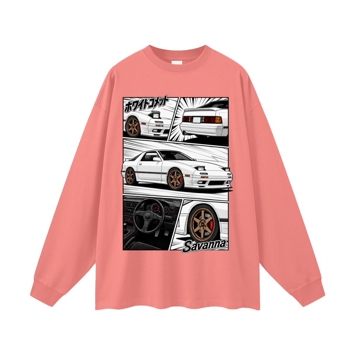 savanna,Rx7,jdm,japanese,tobibrand,gift,carculture,streetwear,longsleeve,graphicTee,anime,drift