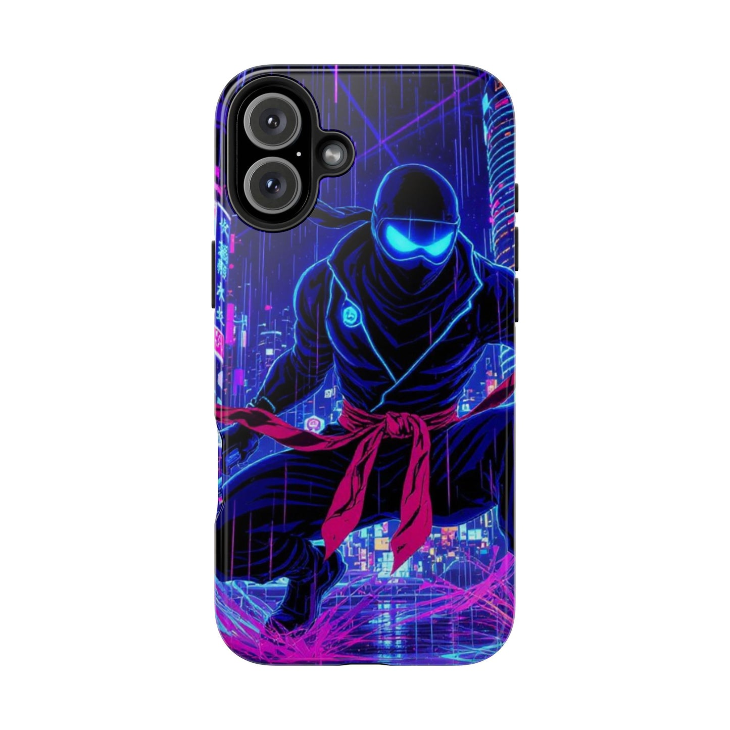 Neon Ninja Tough Phone Case — Cyberpunk Protective iPhone Cover - Eyrian