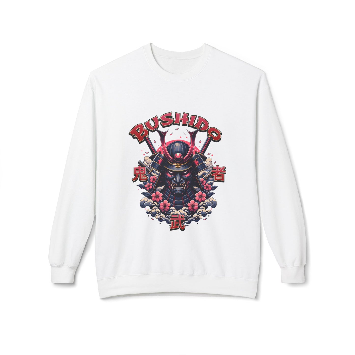 Bushido Honor & Bravery Unisex Fleece Crewneck Sweatshirt - TobiBrand