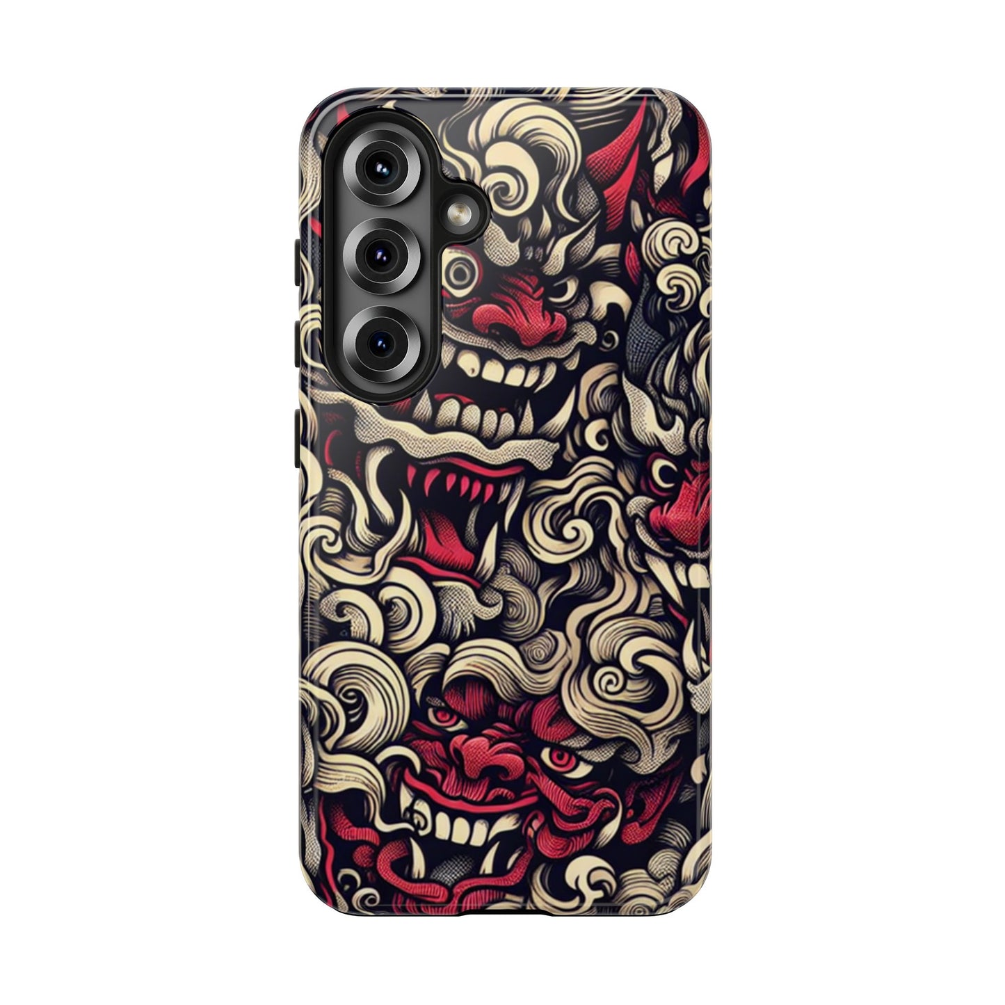 Oni Protective Phone Case — Japanese Folklore Demon Design - Eyrian