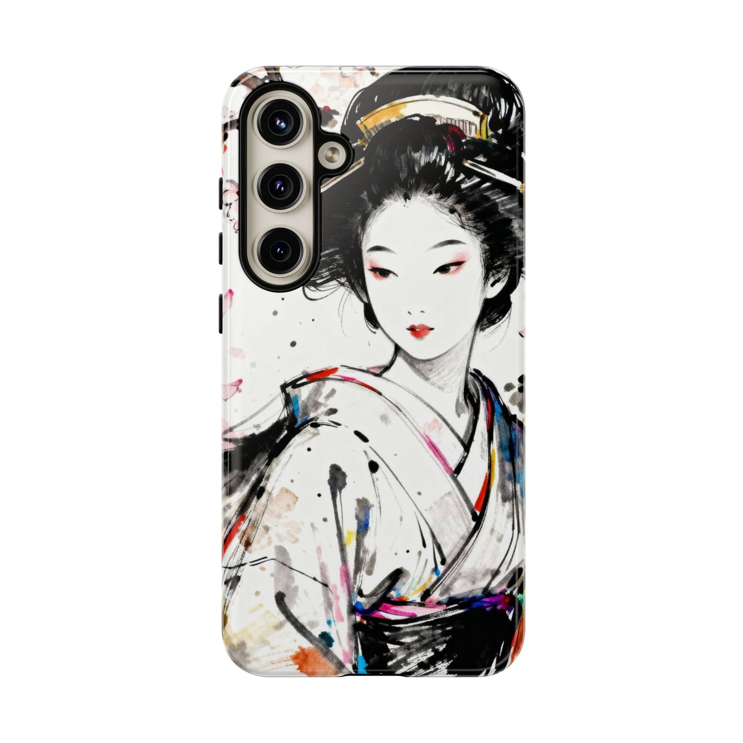 Geisha Ink Art Phone Case — Protective Tough Cases - Eyrian