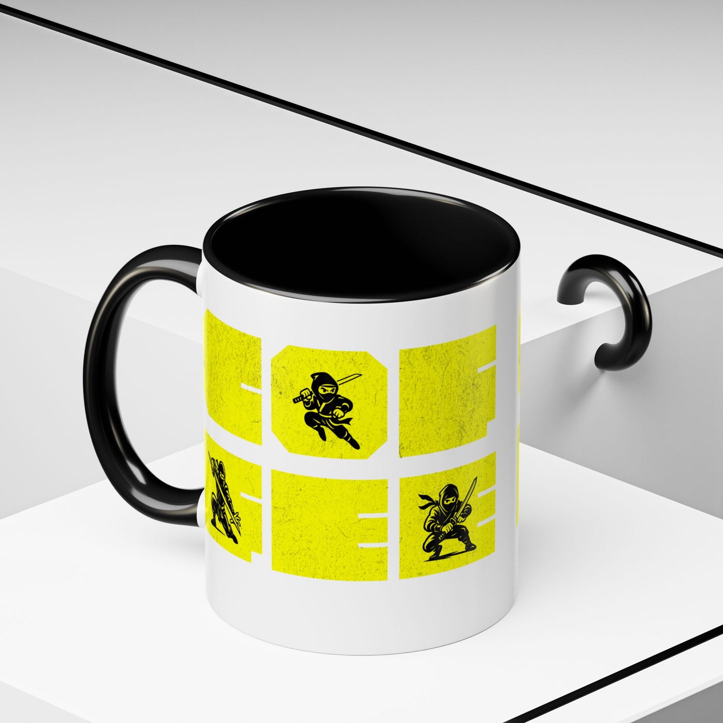 Coffee Mug - Ninja Action 11 & 15oz Cups for Fans - Eyrian