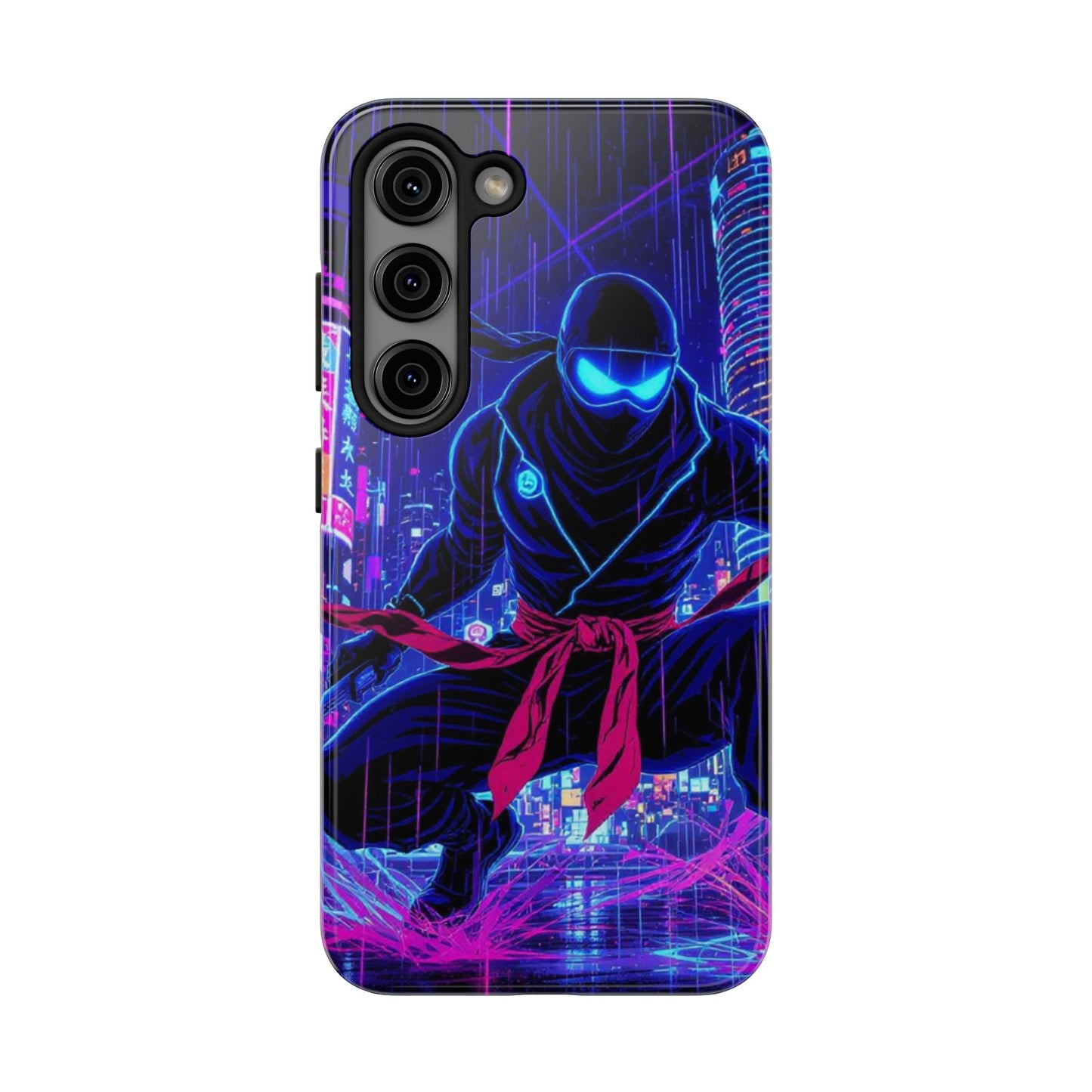 Neon Ninja Tough Phone Case — Cyberpunk Protective iPhone Cover - Eyrian