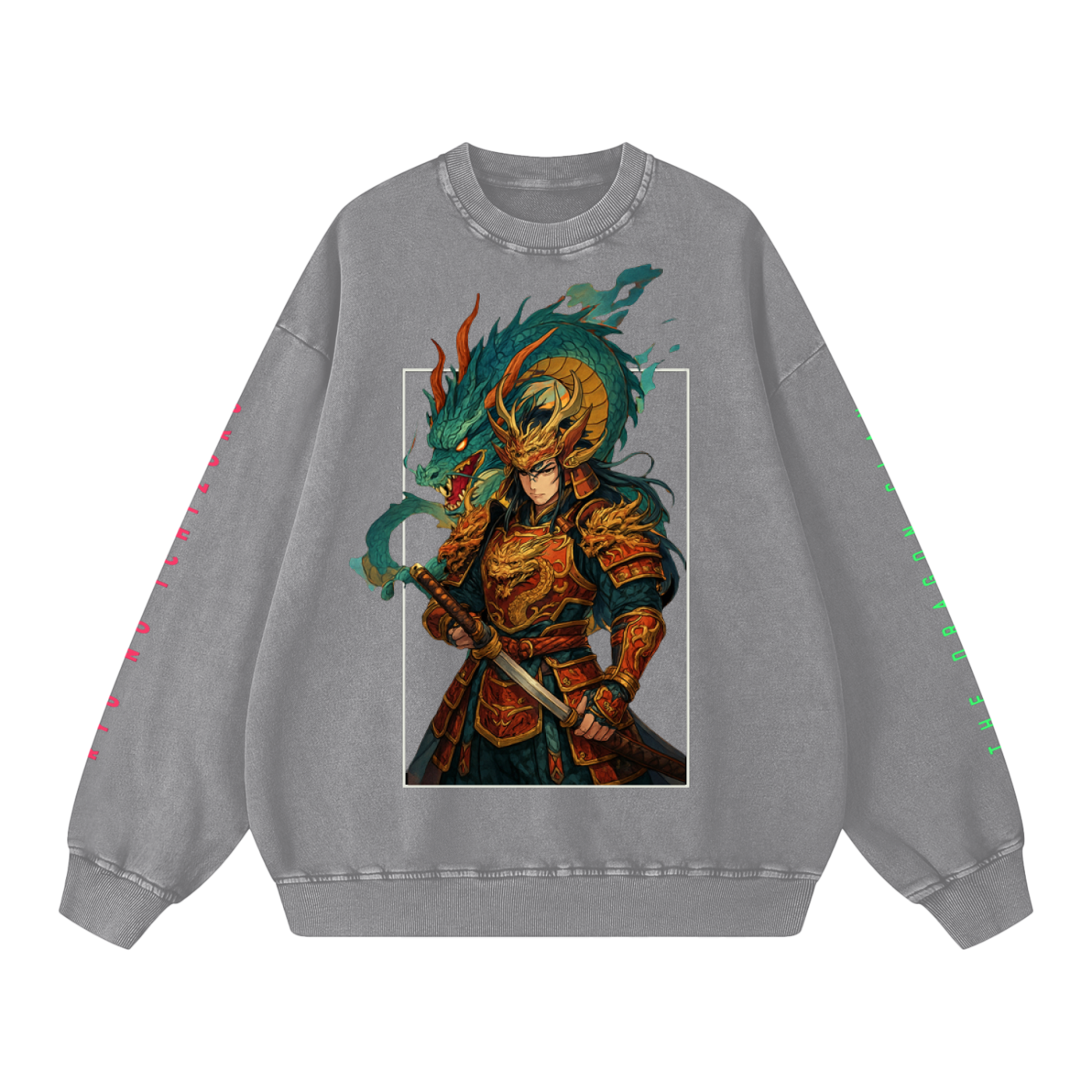 Sweater,TobiBrand,Fantasy Art,Anime Art,Samurai,Dragon Clan ,Japan,Japanese Culture,Dragon Design