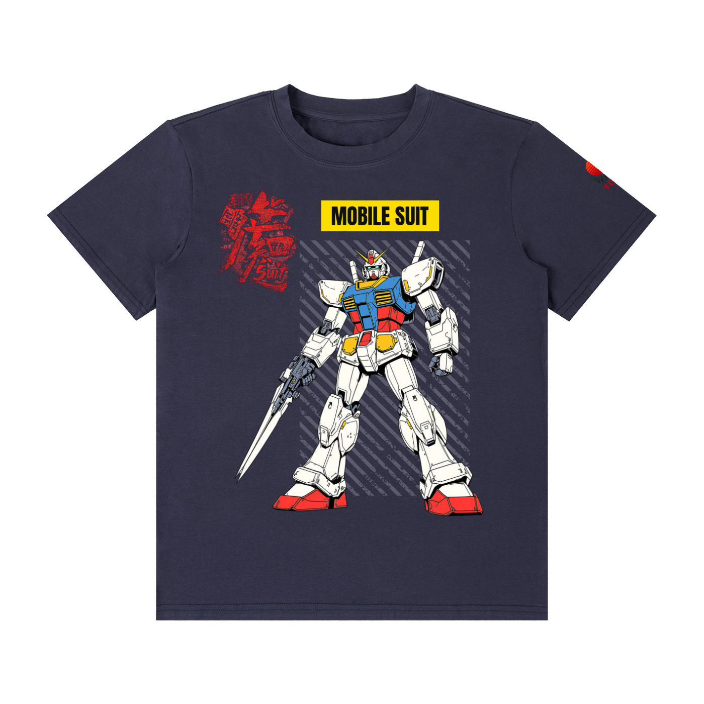 Mobile Suit - Unisex Classic Crew Neck Cotton T-Shirt - TobiBrand