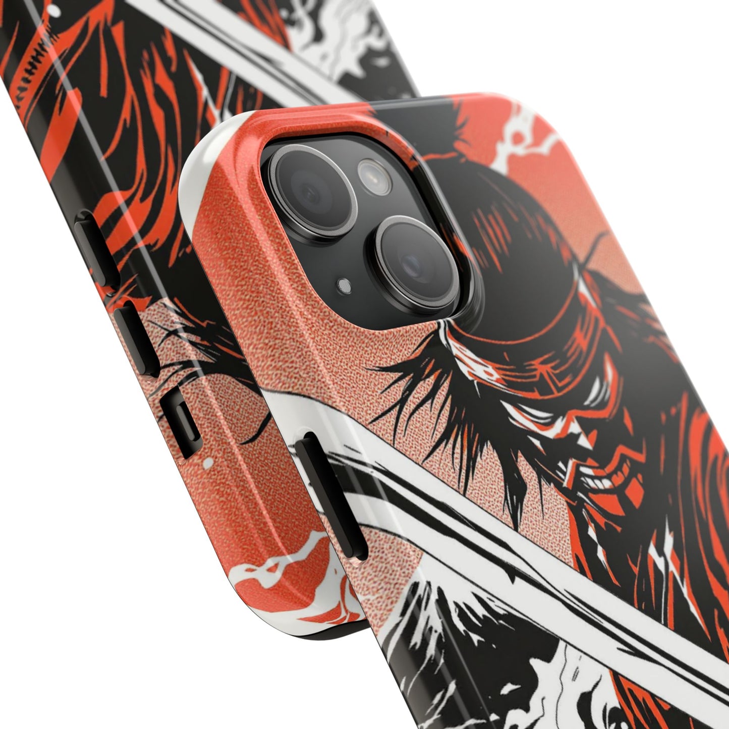 Ninja Warrior Tough Phone Case — Red & Black Blade Design - Eyrian