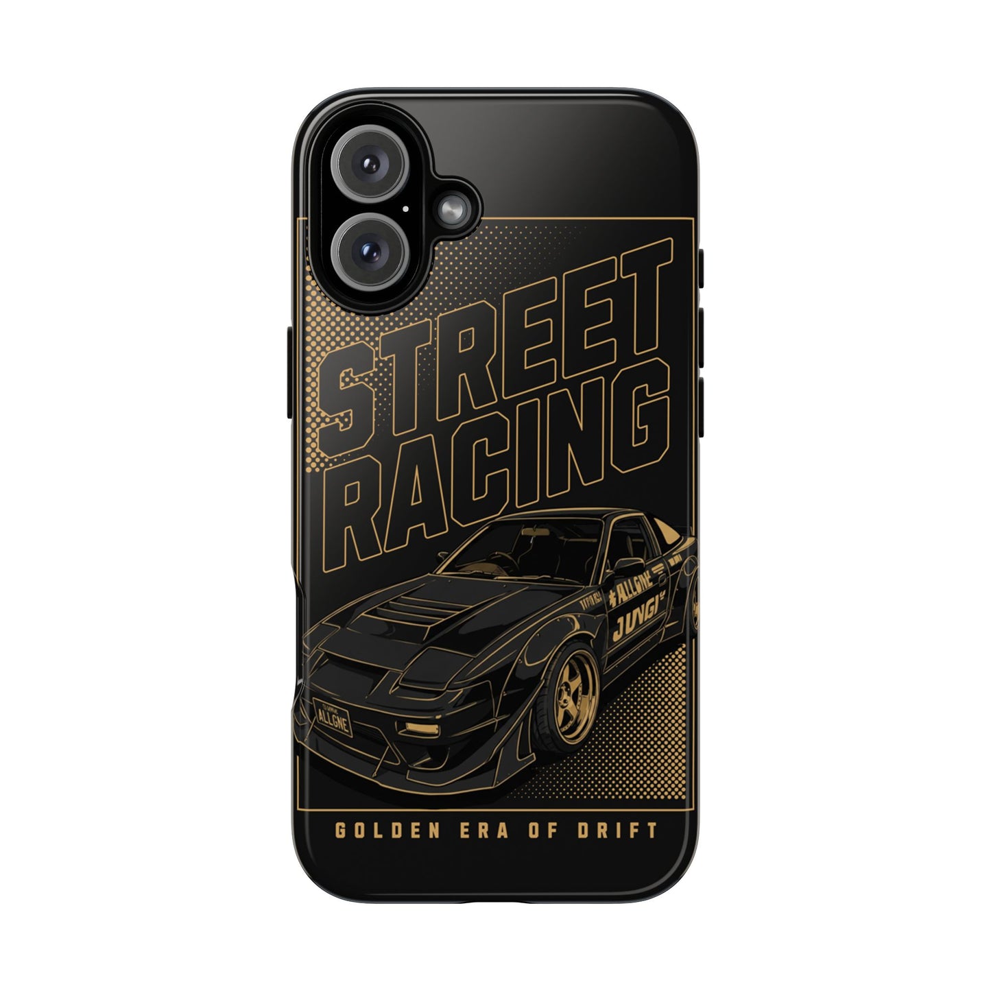 Street Racing Phone Case — Golden Era of Drift Car Protective Cover