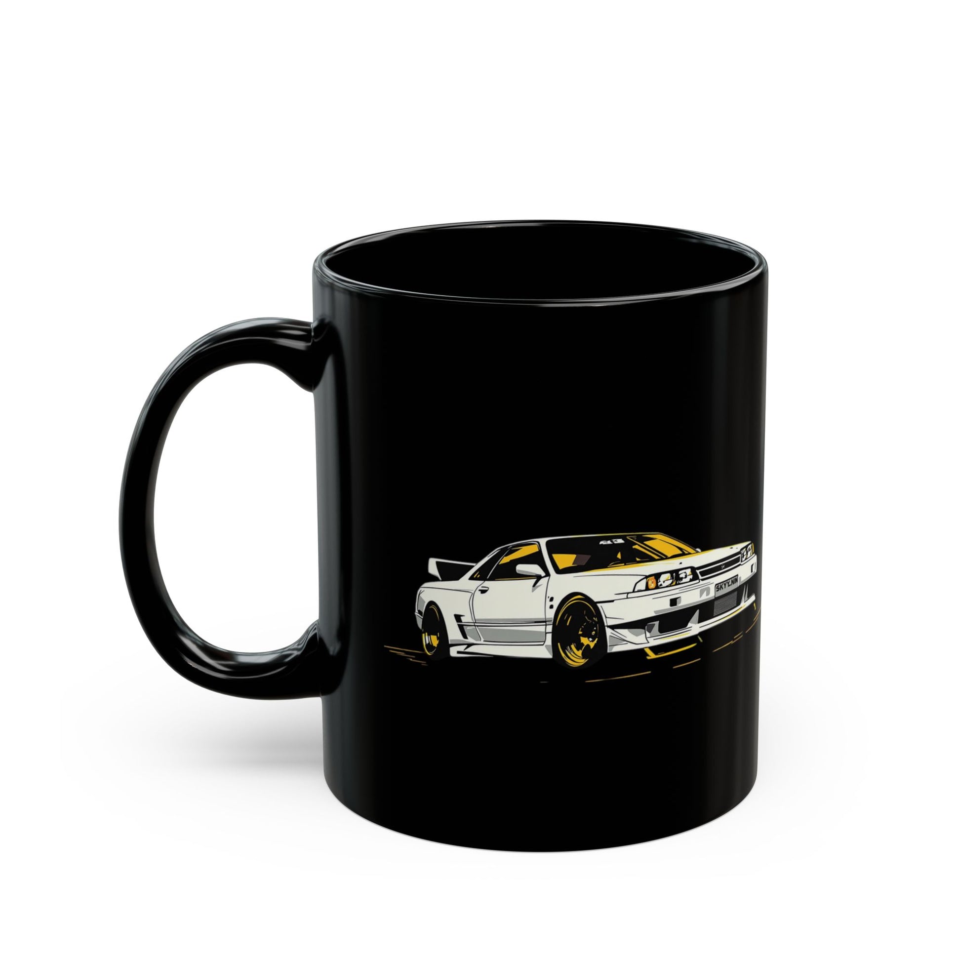 Skyline R32 Coffee Mug — Classic JDM Sports Car Black Ceramic Mug - TobiBrand