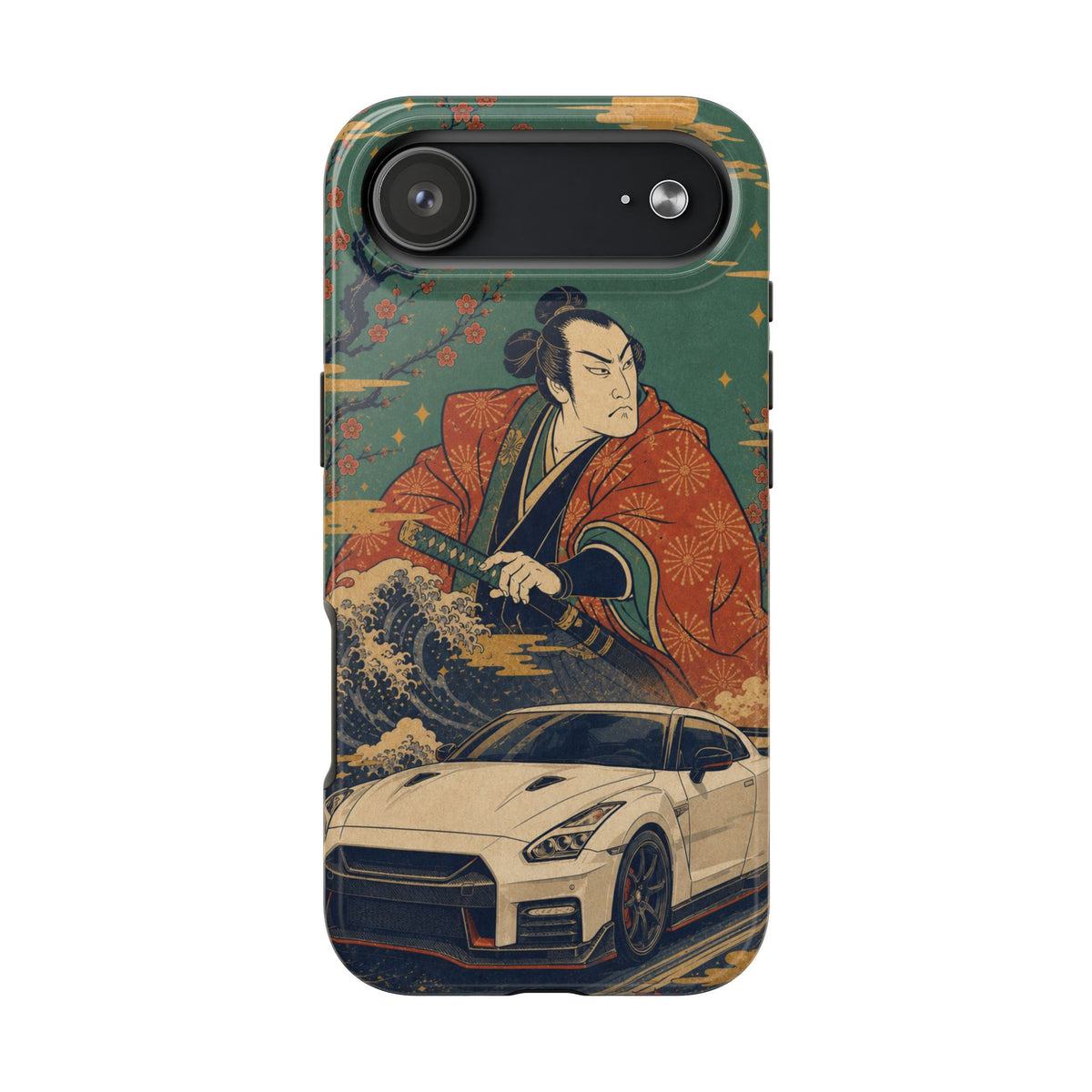 Samurai & GT-R Tough Phone Case — Japanese Wave Art Phone Case - TobiBrand