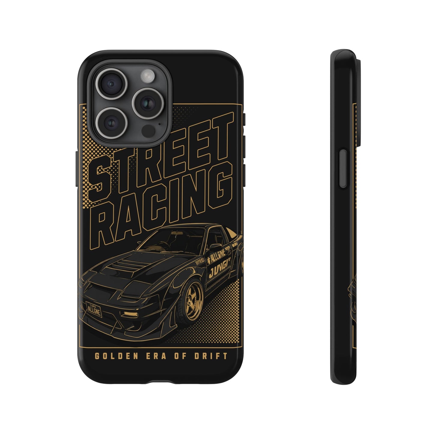 Street Racing Phone Case — Golden Era of Drift Car Protective Cover