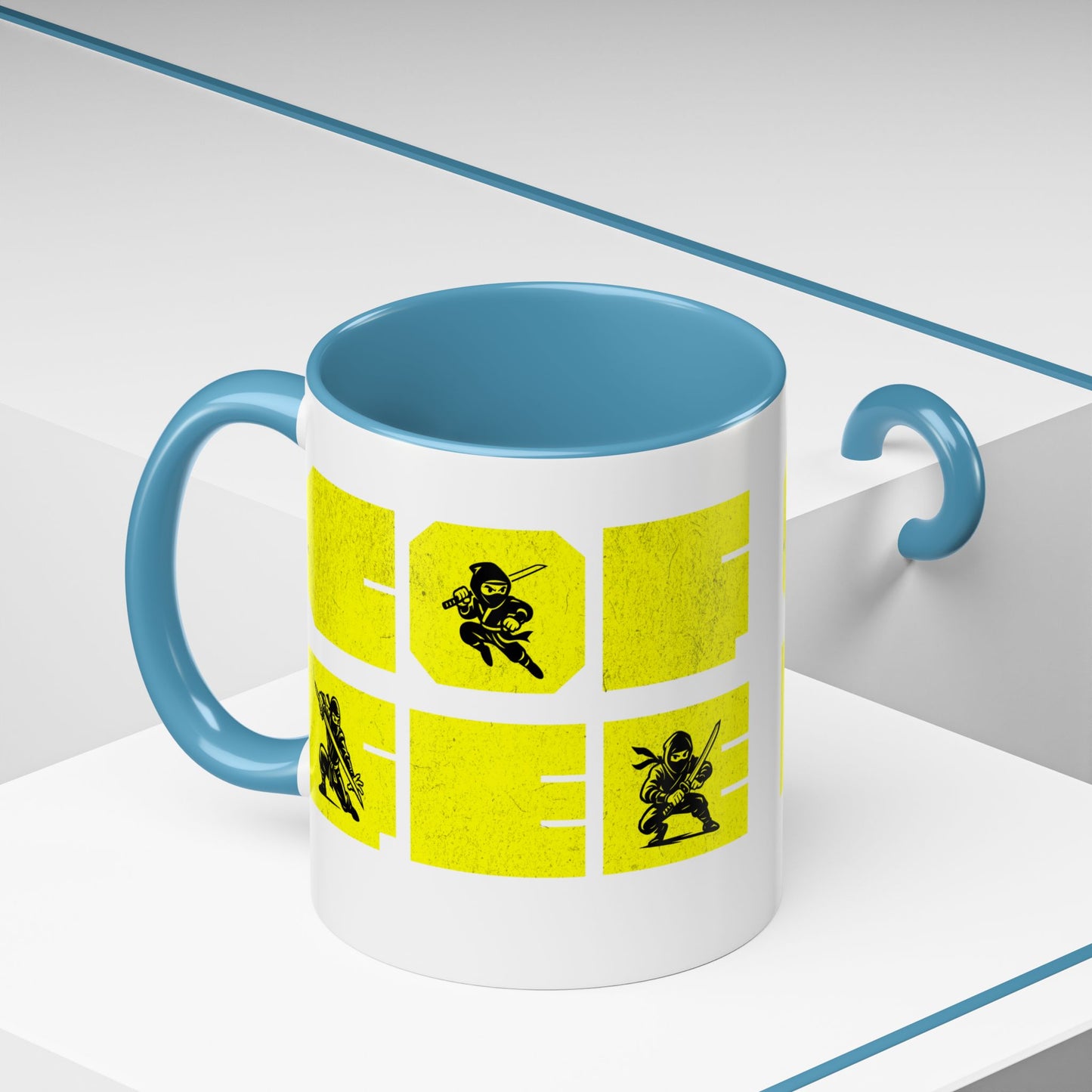 Coffee Mug - Ninja Action 11 & 15oz Cups for Fans - Eyrian