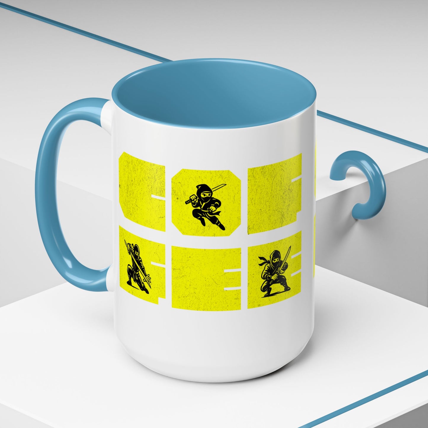 Coffee Mug - Ninja Action 11 & 15oz Cups for Fans - Eyrian