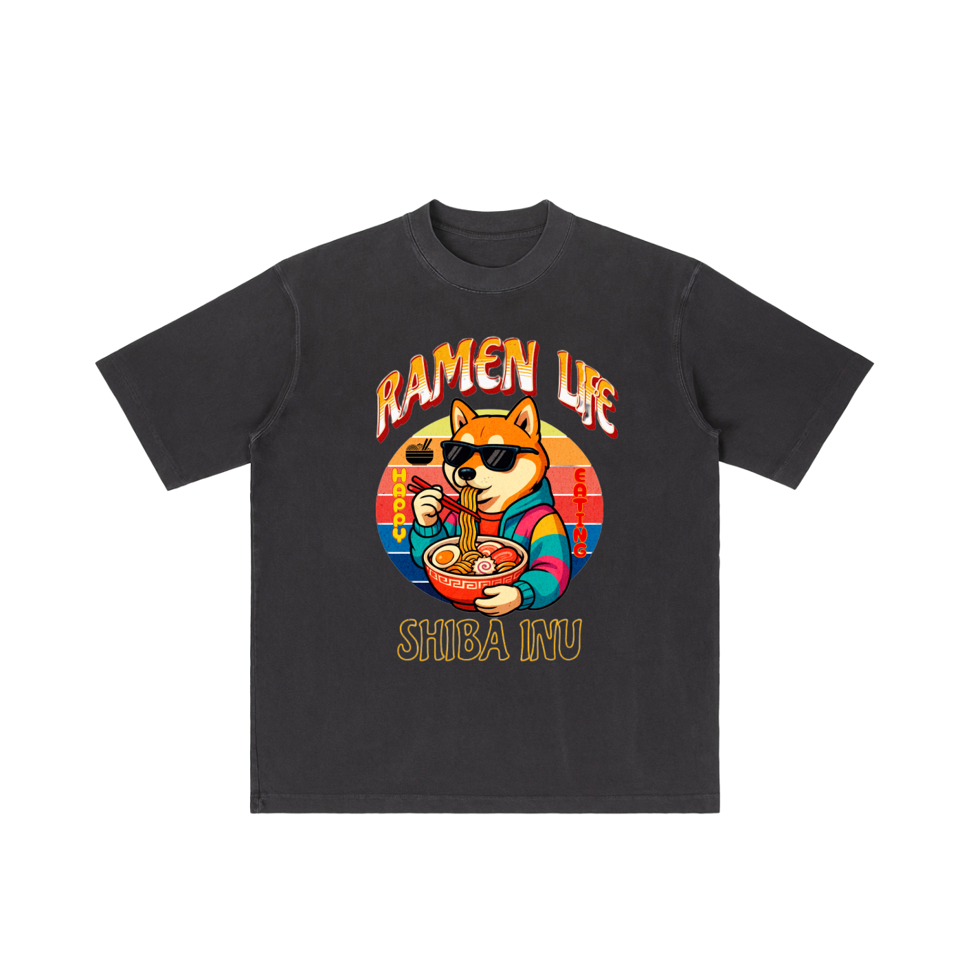 Japan,Ramen Lover,Shiba Inu,Japanese Culture,Tobi,T-Shirt,Funny Graphic Design,Cool T-Shirt