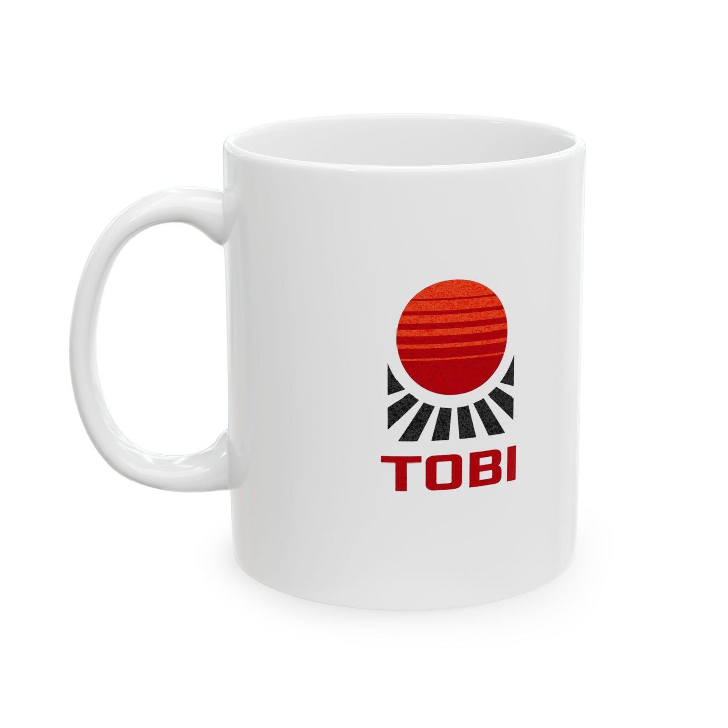 Ceramic Mug - TobiBrand Sunrise Logo Coffee Cup (11oz & 15oz) - TobiBrand