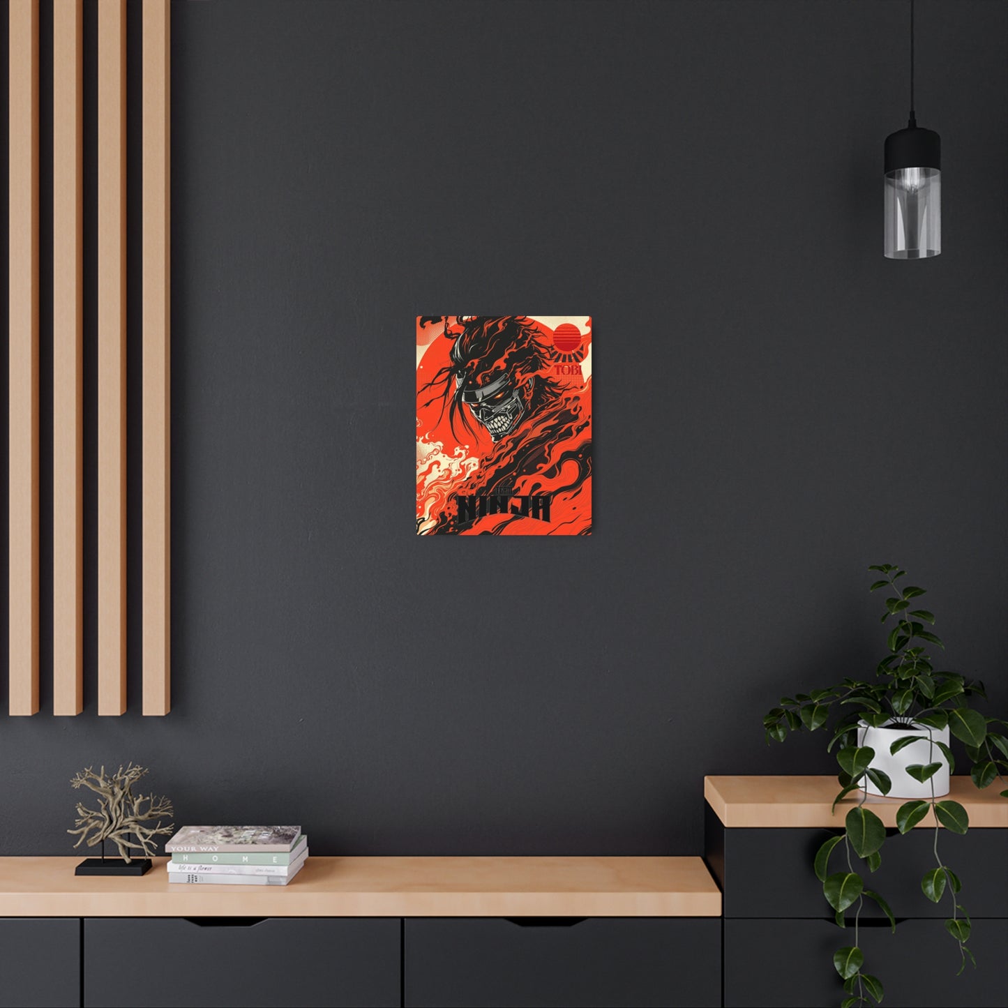 Team Ninja Metal Art Sign — Wall Decor for Gamers & Martial Arts Fans - Eyrian